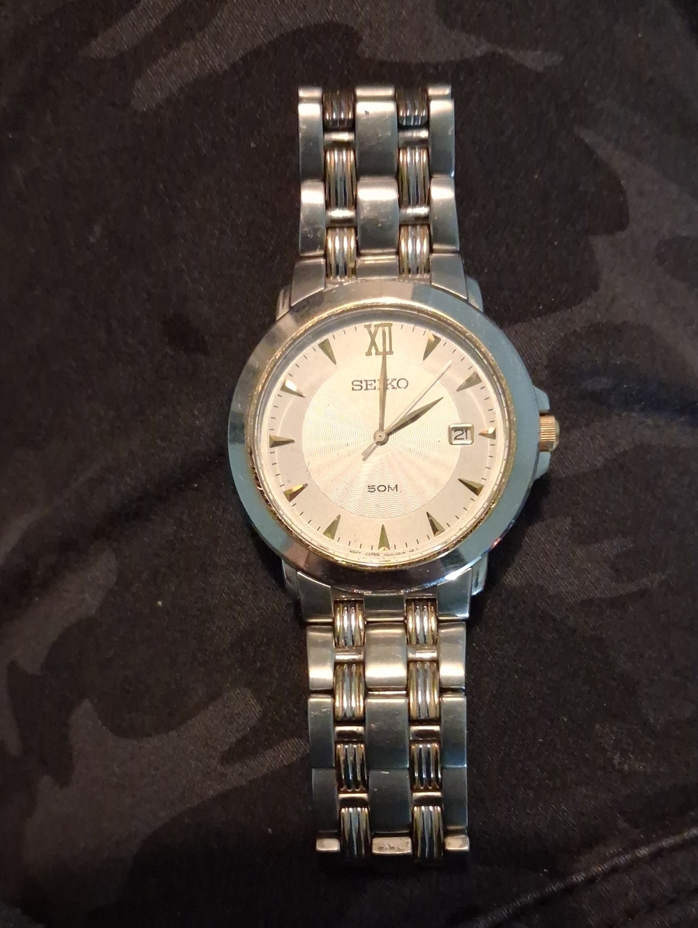 Seiko Two-Tone Silver and Gold Dress Watch